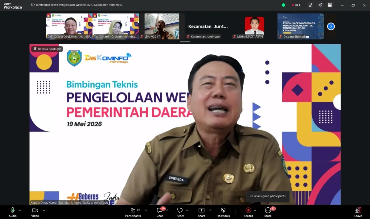 Diskominfo Indramayu Gelar Bimtek Pengelolaan Website untuk Perkuat Keterbukaan Informasi Publik