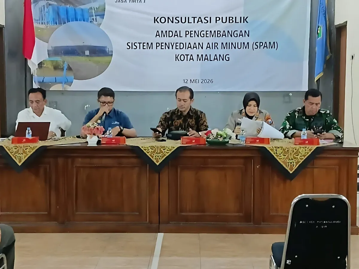 Danramil Blimbing Hadiri Konsultasi Publik AMDAL Pengembangan SPAM Kota Malang