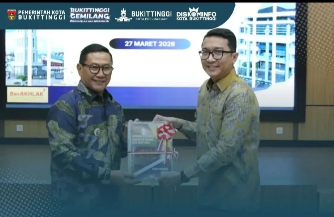Wali Kota Bukittinggi Serahkan LKPD 2025 ke BPK Perwakilan Sumbar