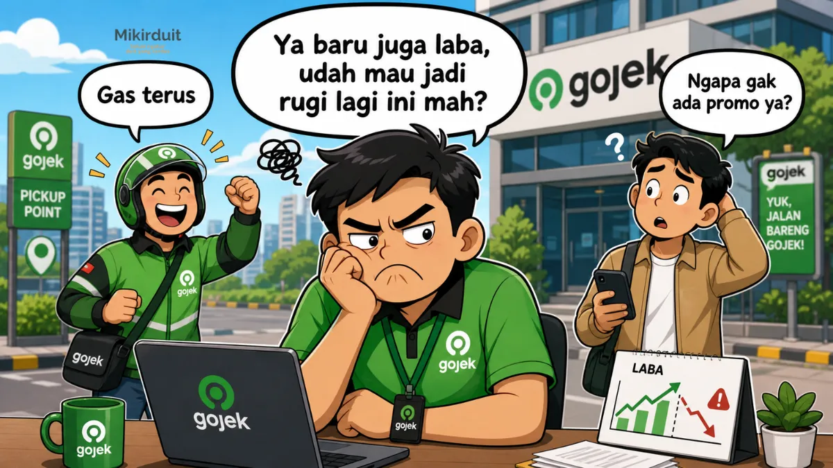 Simulasi: Jika Potongan Aplikator Ojol Dibatasi 8 Persen, Laba GoTo Berisiko Berbalik Negatif