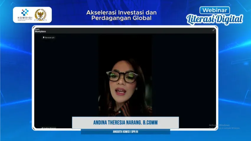 Komisi I DPR dan Komdigi Gelar Webinar Literasi Digital untuk Dorong Investasi dan Perdagangan Global
