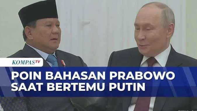 Prabowo Bertemu Putin di Moskwa, Bahas Geopolitik dan Kerja Sama Ekonomi-Energi