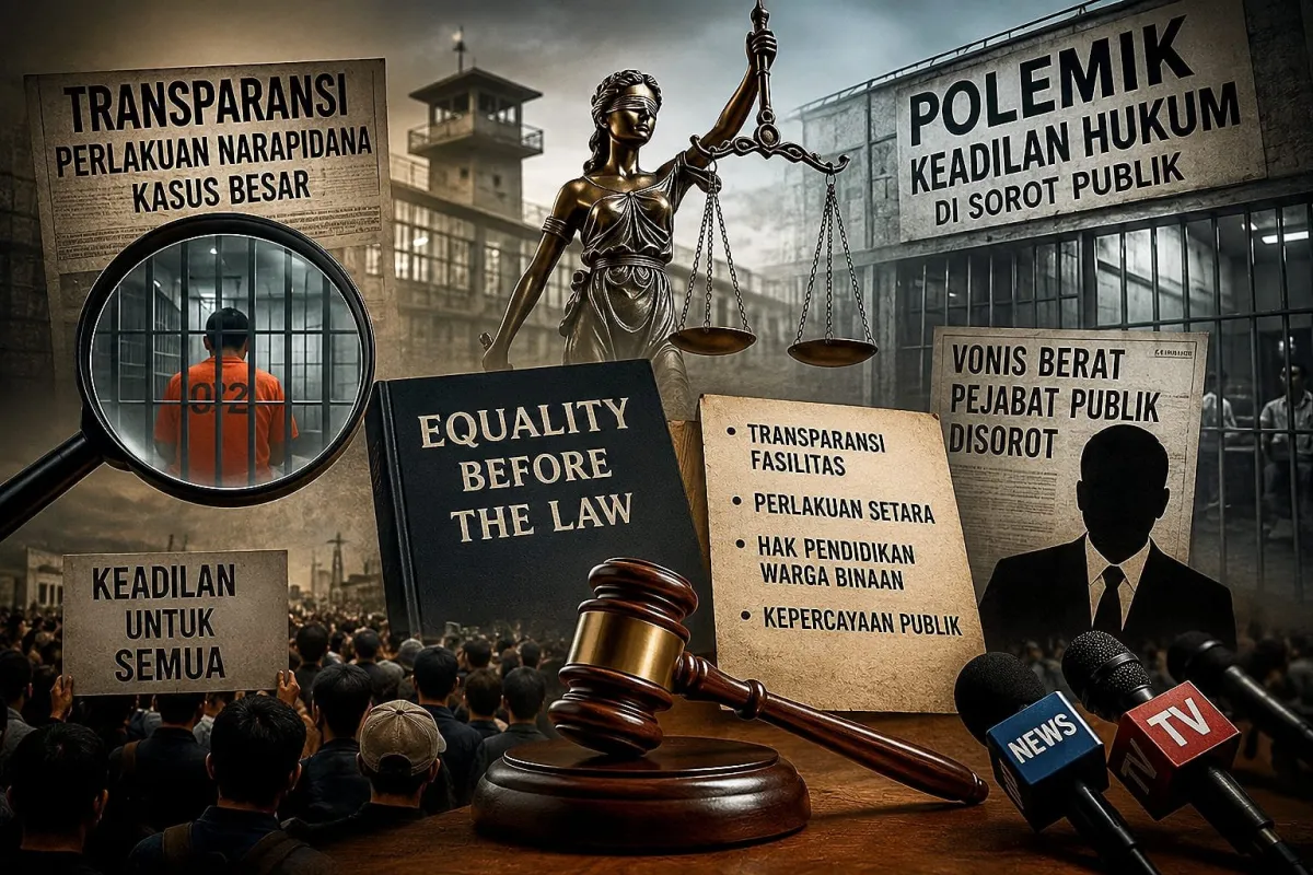 Polemik Keadilan Hukum Menguat, Publik Minta Transparansi Perlakuan bagi Narapidana Kasus Besar