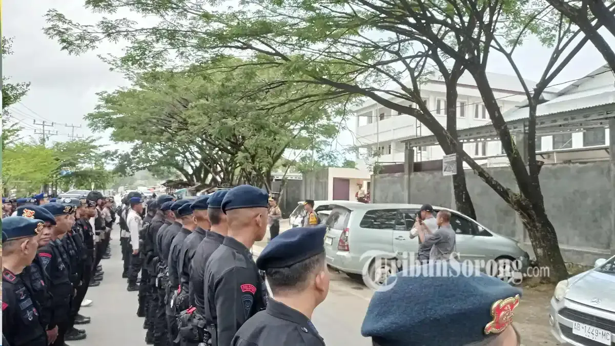 Polresta Sorong Kota Kerahkan 280 Personel Amankan Rapat Pleno Rekapitulasi Suara di Papua Barat Daya