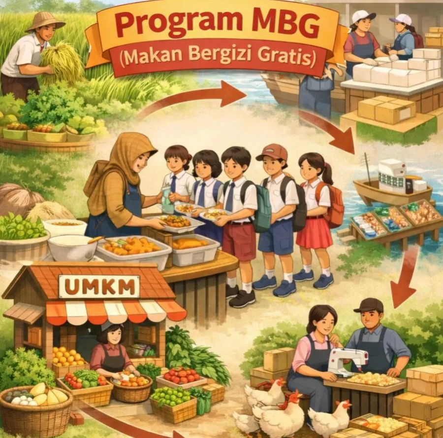 Prabowo Nilai Program Makan Bergizi Gratis Bisa Menggerakkan Ekonomi Rakyat Kecil di Tengah Ketidakpastian Global