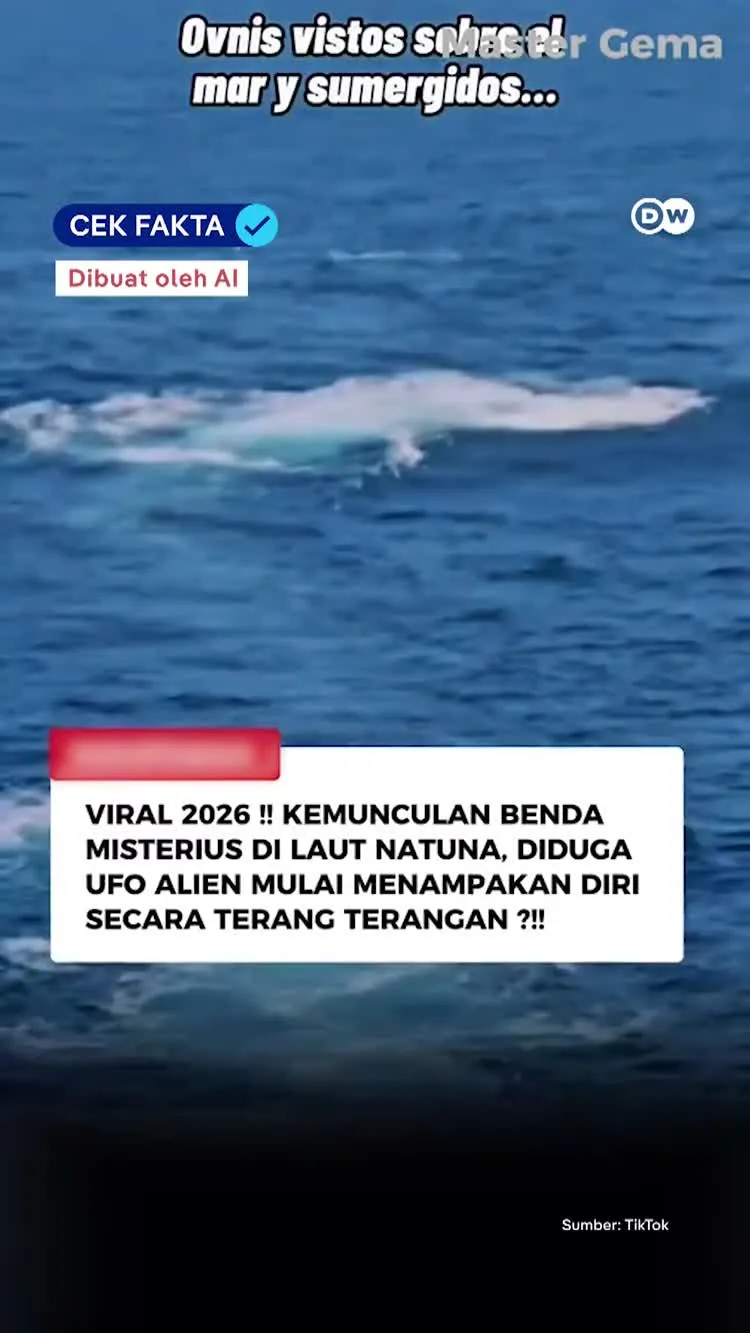 Klaim Video “UFO Alien” di Perairan Natuna Viral di TikTok, Ini yang Diketahui dari Verifikasi