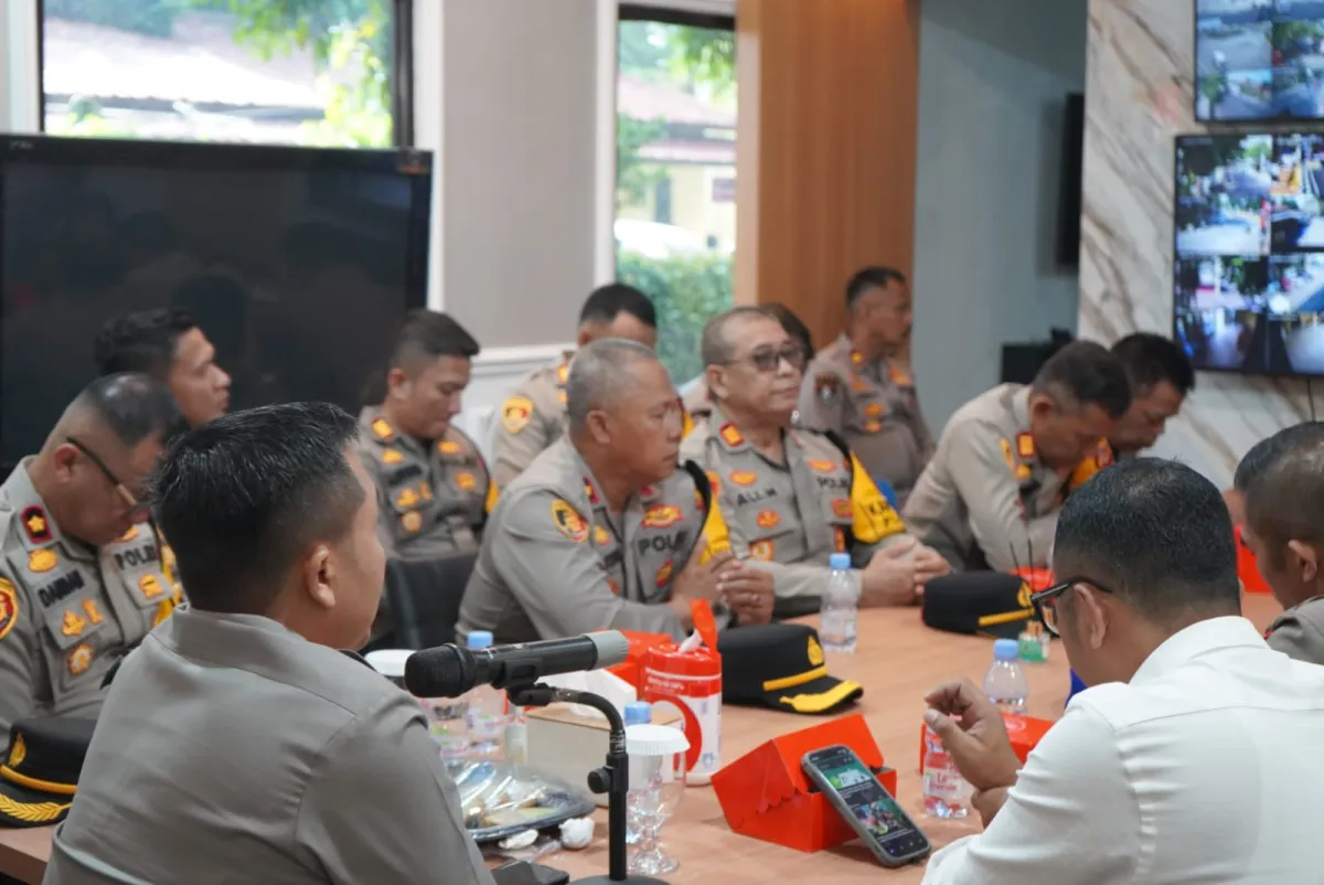 Kapolres Purwakarta Ikuti Taklimat Akhir Audit Kinerja Polda Jabar Secara Daring