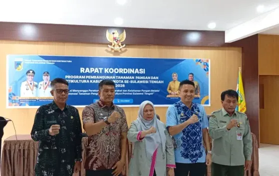 Wagub Sulteng Buka Rakor Program TPH 2026, Resmikan Wisma Tani dan Luncurkan Aplikasi SI Giling
