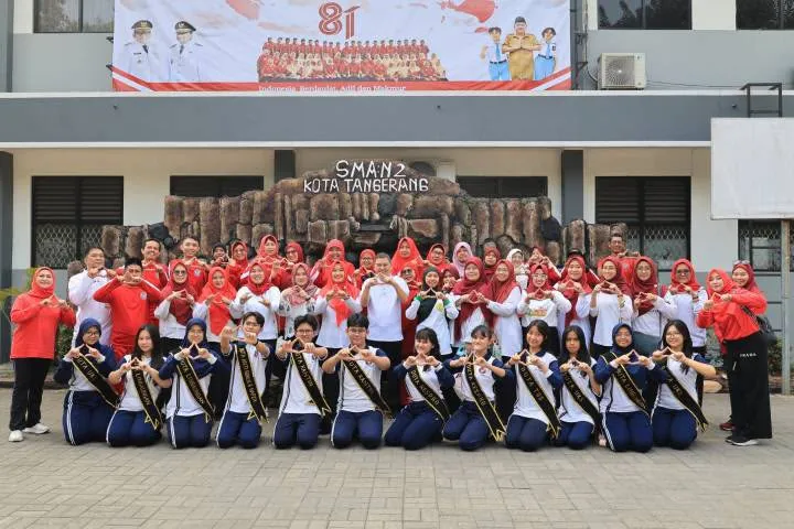 Dinkes Kota Tangerang Gelar Aksi Bergizi di SMAN 2 untuk Kampanyekan Gizi Seimbang dan Cegah Anemia