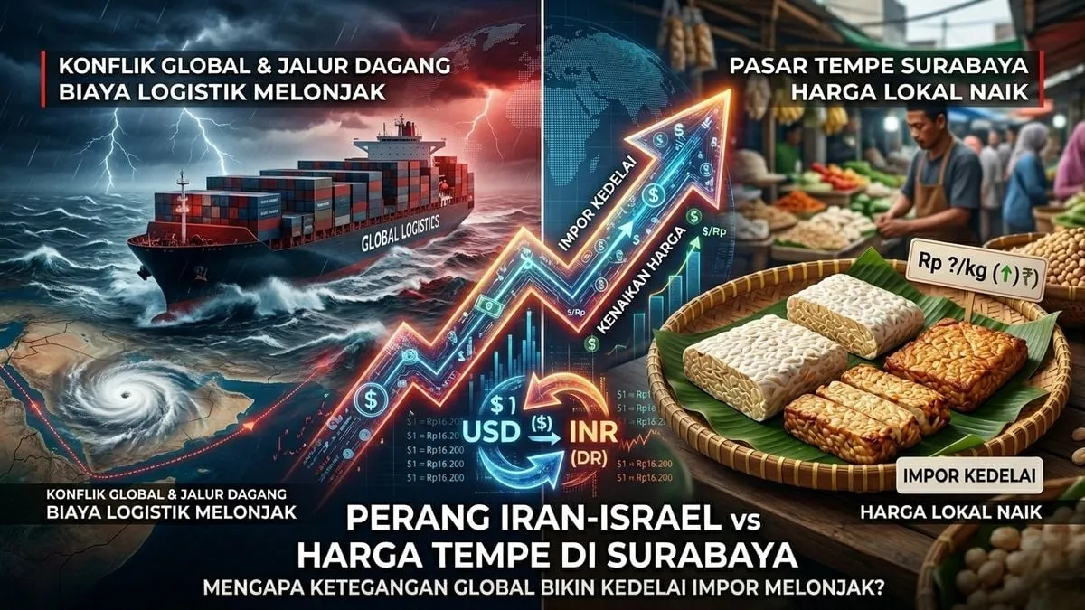 Konflik Iran-Israel Dorong Harga Kedelai Impor Naik, Perajin Tempe Surabaya Siasati Ukuran