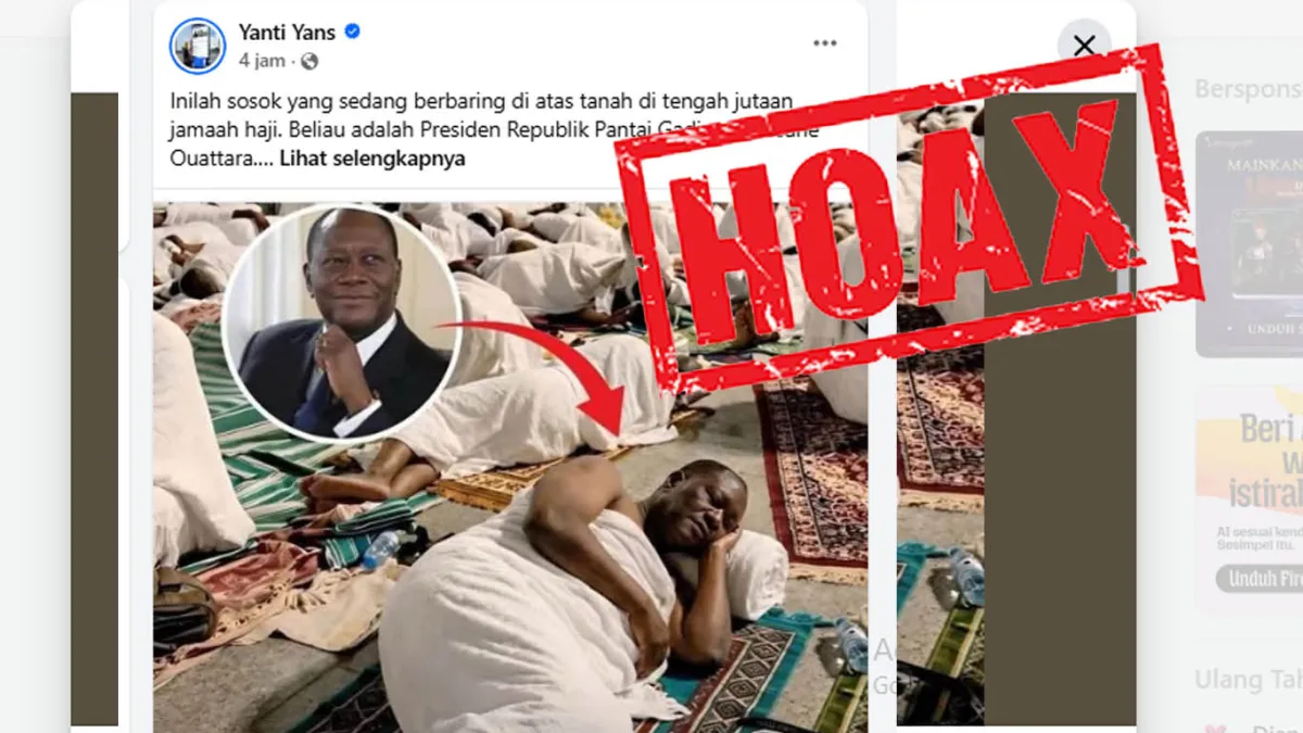 Cek Fakta: Klaim Presiden Pantai Gading Berhaji dengan Menolak Protokol Saudi Disebut Hoaks