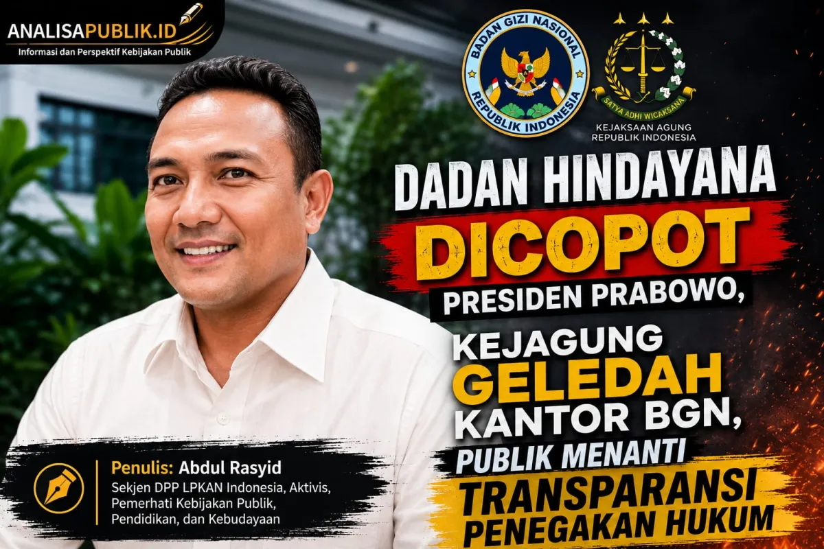 Kejagung Geledah Kantor BGN Usai Pergantian Pimpinan, Publik Menanti Kejelasan Perkara
