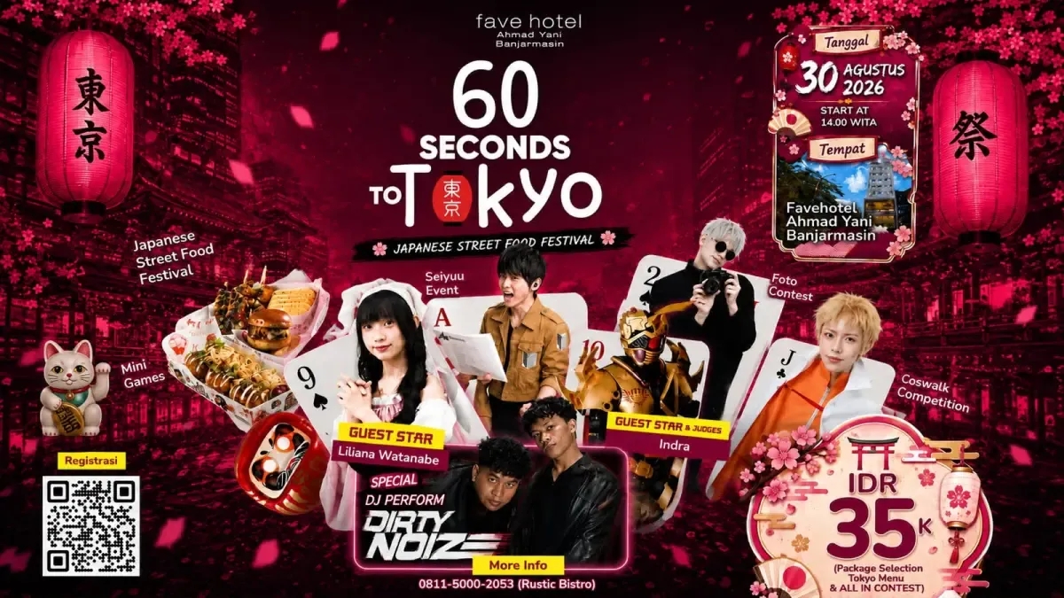 Favehotel Banjarmasin Gelar Japanese Street Food Festival, Hadirkan Cosplay dan DJ Performance