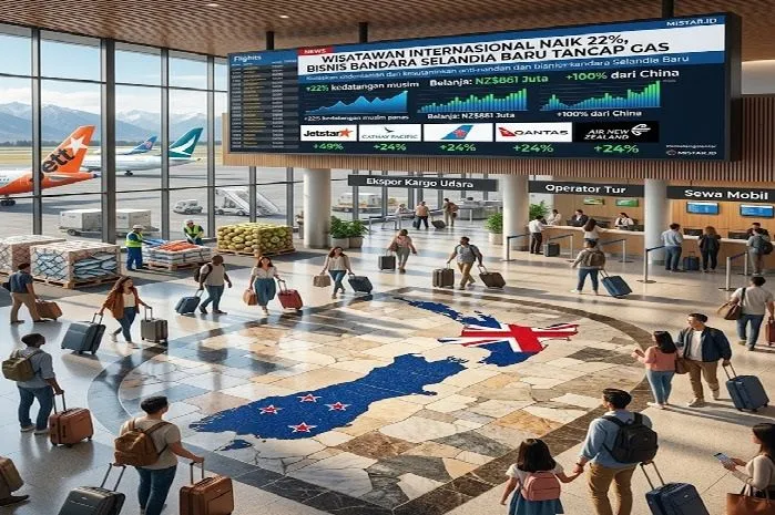 Kedatangan Wisatawan Internasional di Christchurch Naik 22%, Bisnis Bandara Selandia Baru Menguat
