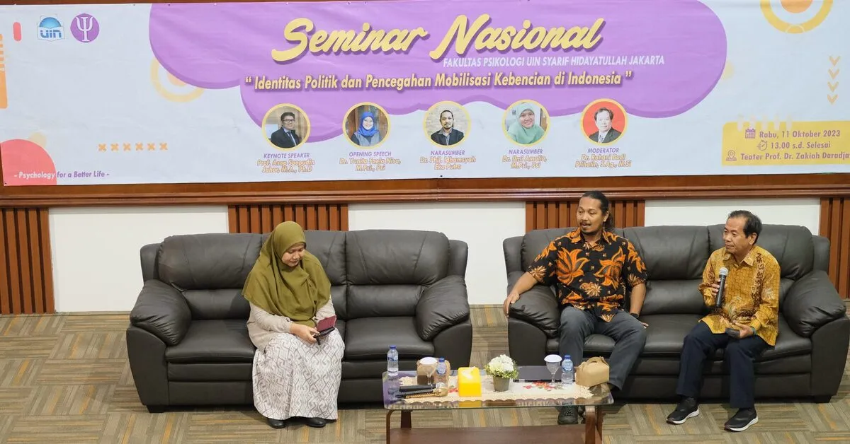 Fakultas Psikologi UIN Jakarta Bahas Identitas Politik dan Pencegahan Mobilisasi Kebencian Jelang Pemilu 2024