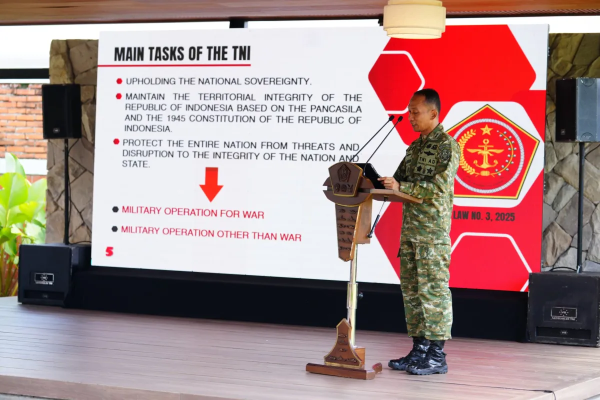 Asintel Panglima TNI Gelar Coffee Morning dengan Atase Pertahanan Negara Sahabat di TMII