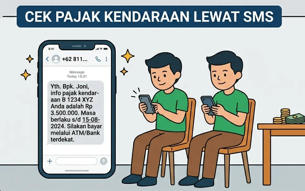 Panduan Cek Pajak Kendaraan Lewat SMS, Tanpa Aplikasi dan Tanpa Internet