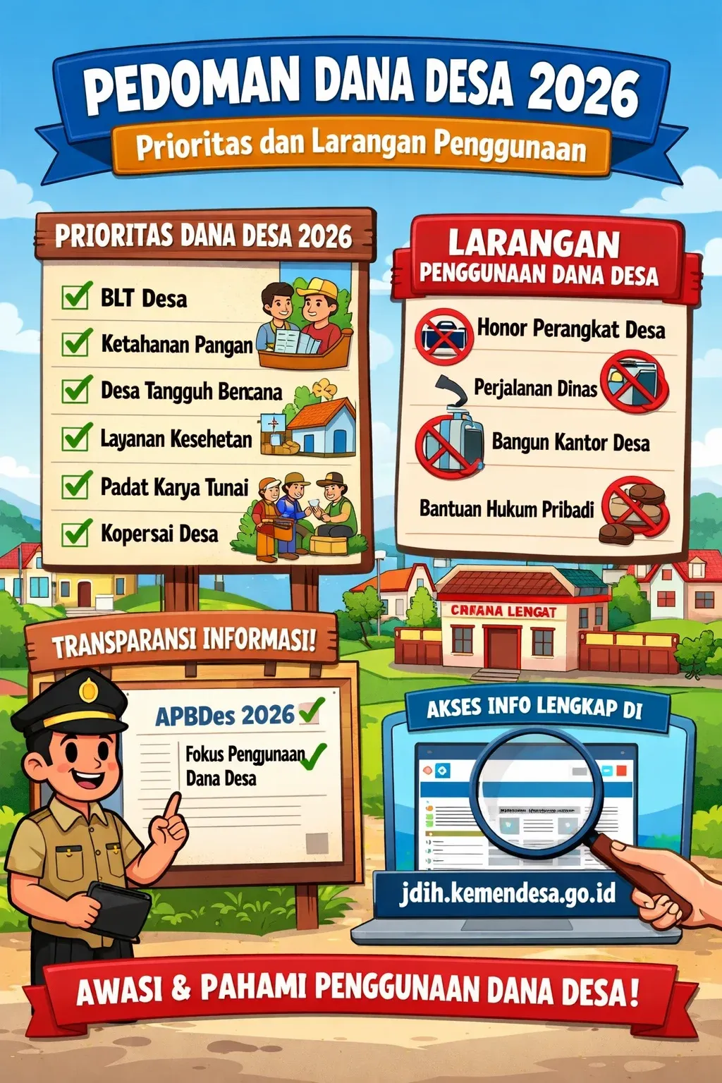 Camat Rambipuji Pantau Langsung Bantuan Keuangan Desa 2026 untuk Dorong Transparansi