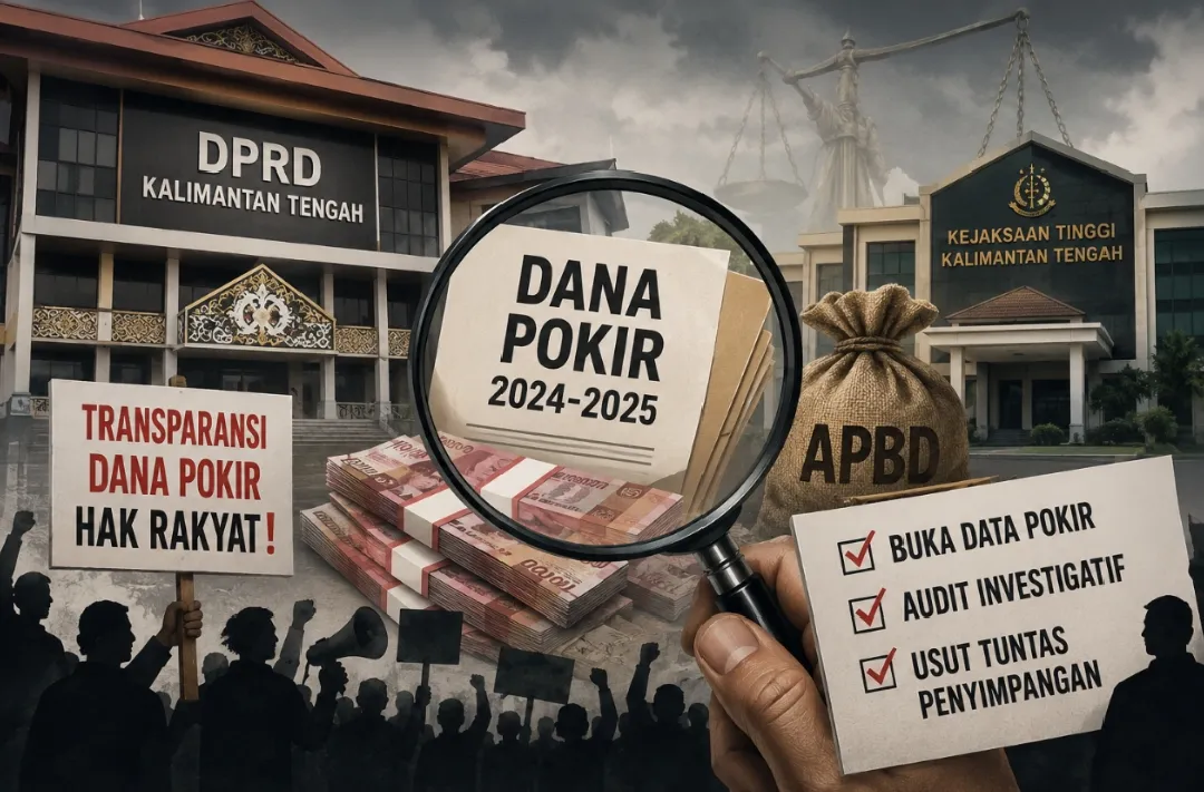 Aliansi SUMBO–FKM Minta Kejati Kalteng Periksa Pengelolaan Dana Pokir DPRD 2024–2025