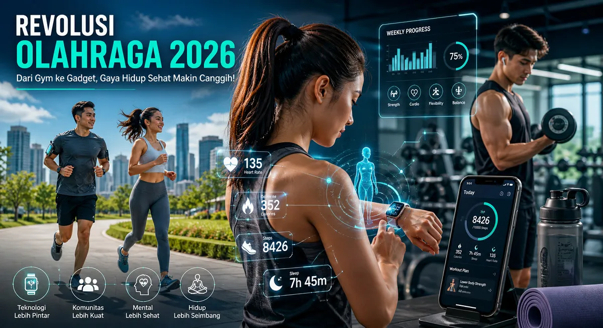 Tren Olahraga 2026: Teknologi, Komunitas Digital, dan Fokus Kesehatan Mental