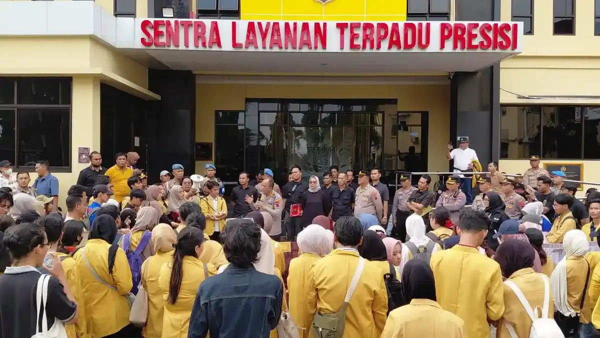 Mahasiswa Unsoed Datangi Polresta Banyumas, Desak Transparansi Penanganan Dugaan TPKS dan Penganiayaan