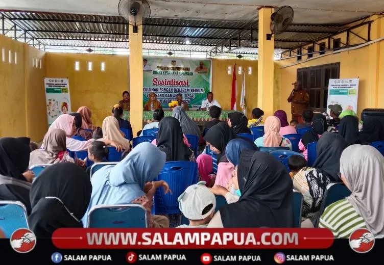 Dinas Ketahanan Pangan Mimika Sosialisasikan B2SA untuk Ibu Hamil dan Balita di Kandun Jaya