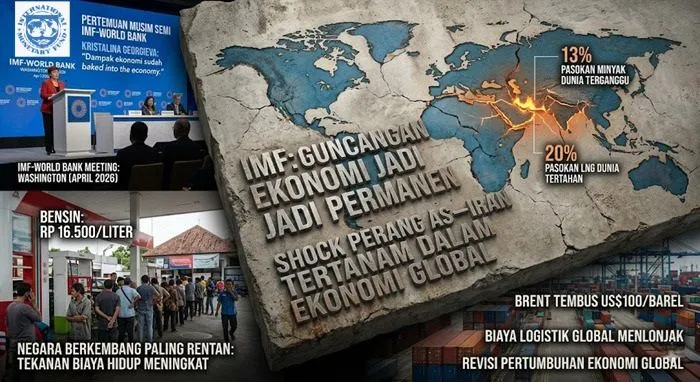 IMF Nilai Dampak Perang AS–Iran Sudah Menjadi Bagian dari Struktur Ekonomi Global