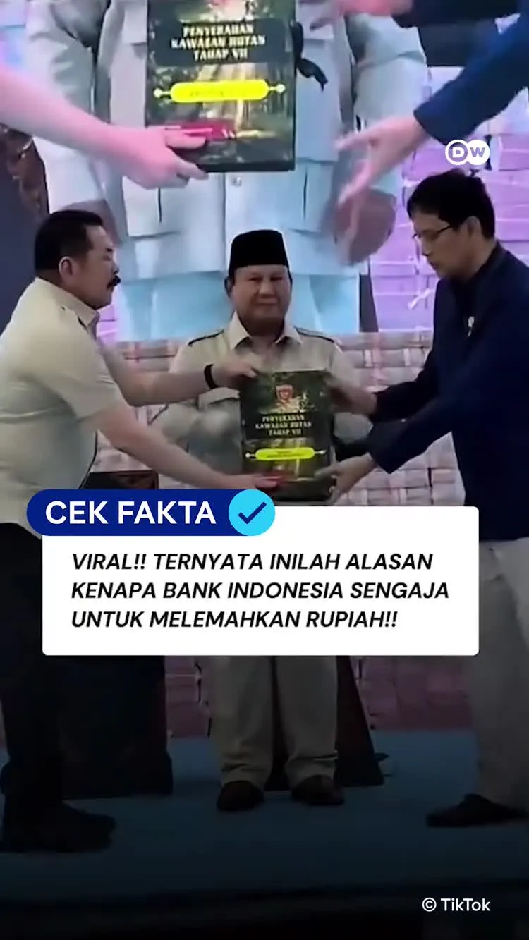 Cek Fakta: Klaim Bank Indonesia Sengaja Melemahkan Rupiah Berasal dari Video yang Dipotong