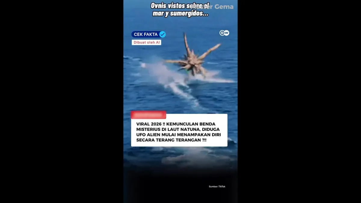 Video Viral Klaim Penampakan “UFO Alien” di Natuna Terbukti Rekayasa Digital