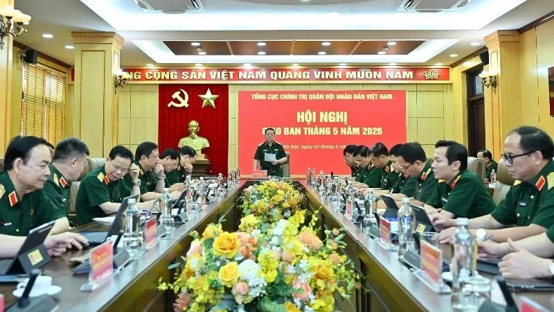 Departemen Politik Umum Tentara Rakyat Vietnam Evaluasi Kerja Mei, Dorong Penguatan Pendidikan Politik dan Transformasi Digital