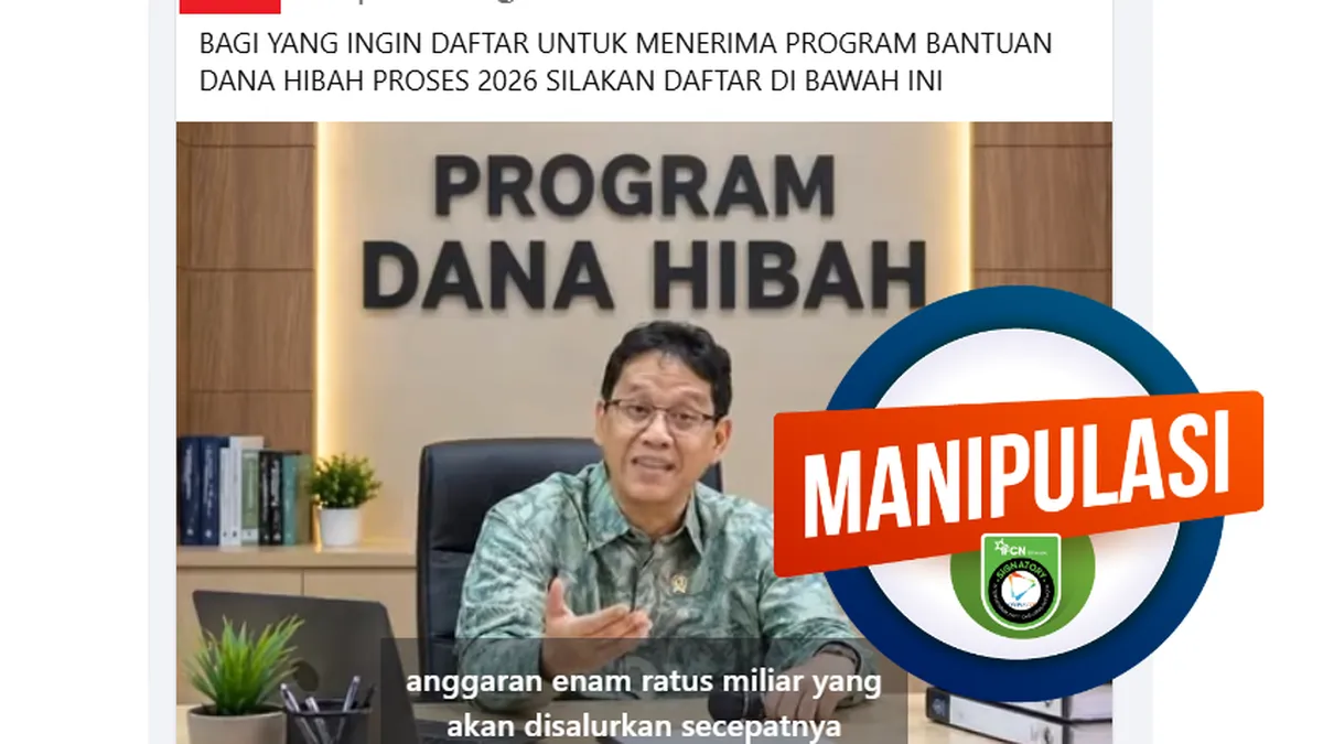 Hoaks Klaim Menkeu Purbaya Umumkan Program Dana Hibah Rp 600 Miliar Beredar