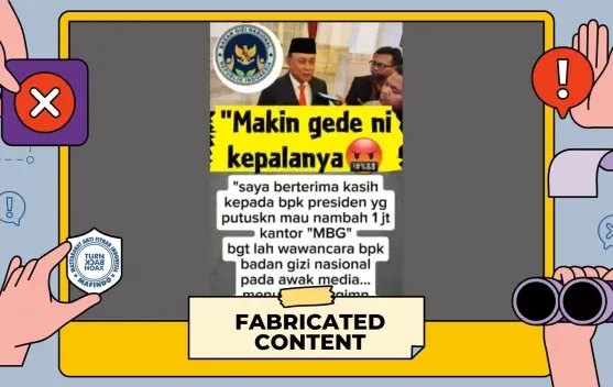 Cek Fakta: Klaim Prabowo Akan Tambah Pembangunan 1 Juta Kantor MBG Disebut Hoaks