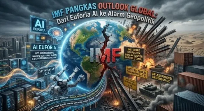 IMF Pangkas Proyeksi Pertumbuhan Global 2026, Risiko Geopolitik Geser Optimisme AI