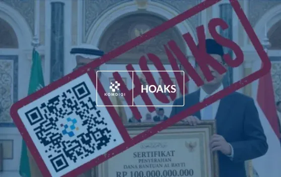 Klaim Raja Salman Serahkan Bantuan Rp10–Rp100 Miliar ke Menkeu Purbaya Disebut Hoaks
