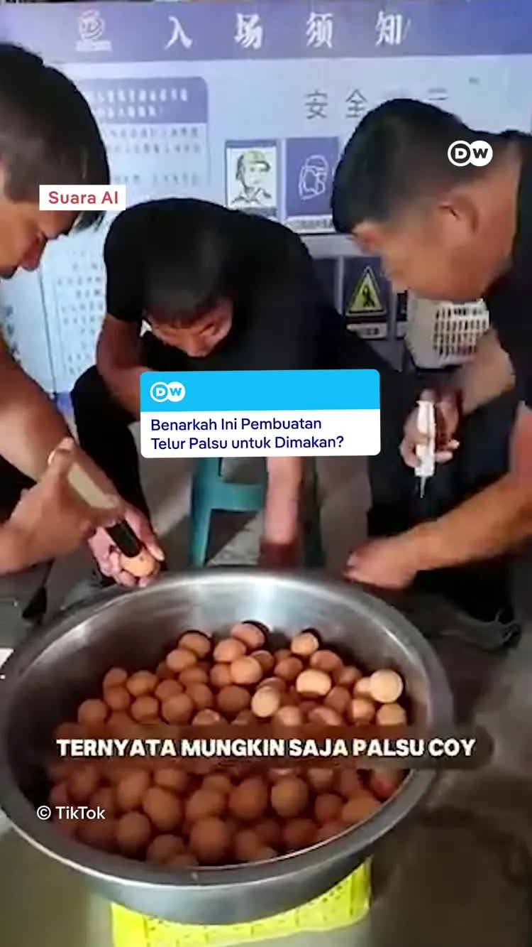 Cek Fakta: Viral Klaim Telur Palsu, Video Ternyata Produksi Telur Mainan