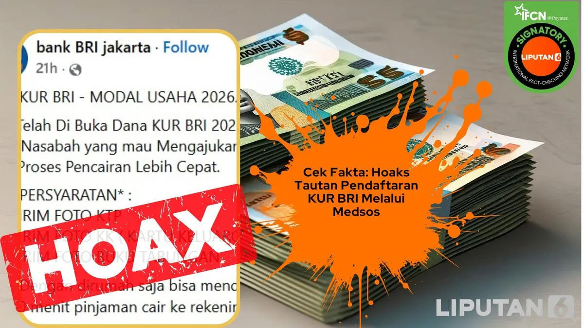 BRI Bantah Informasi Pendaftaran KUR Lewat Media Sosial, Masyarakat Diminta Waspada Penipuan