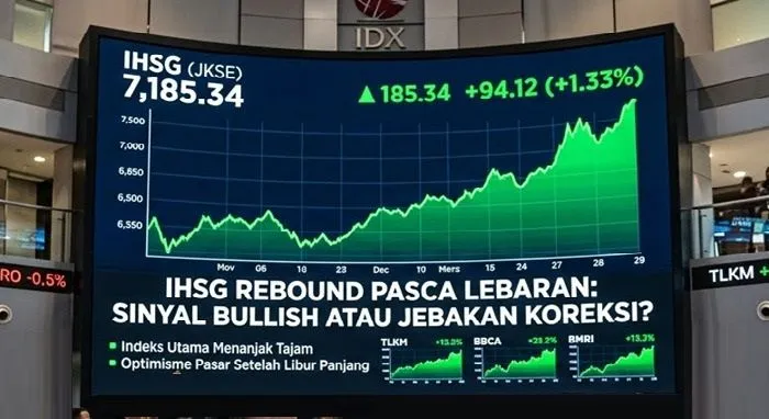 IHSG Menguat Usai Libur Lebaran, Rebound atau Sekadar Pantulan Sementara?