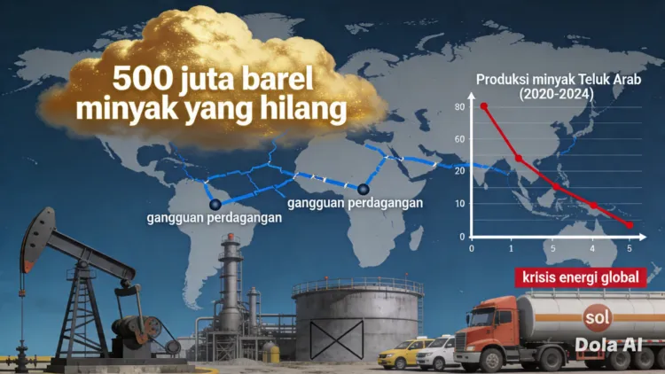 Lebih dari 500 Juta Barel Minyak Hilang dari Pasar Global Sejak Perang AS-Iran