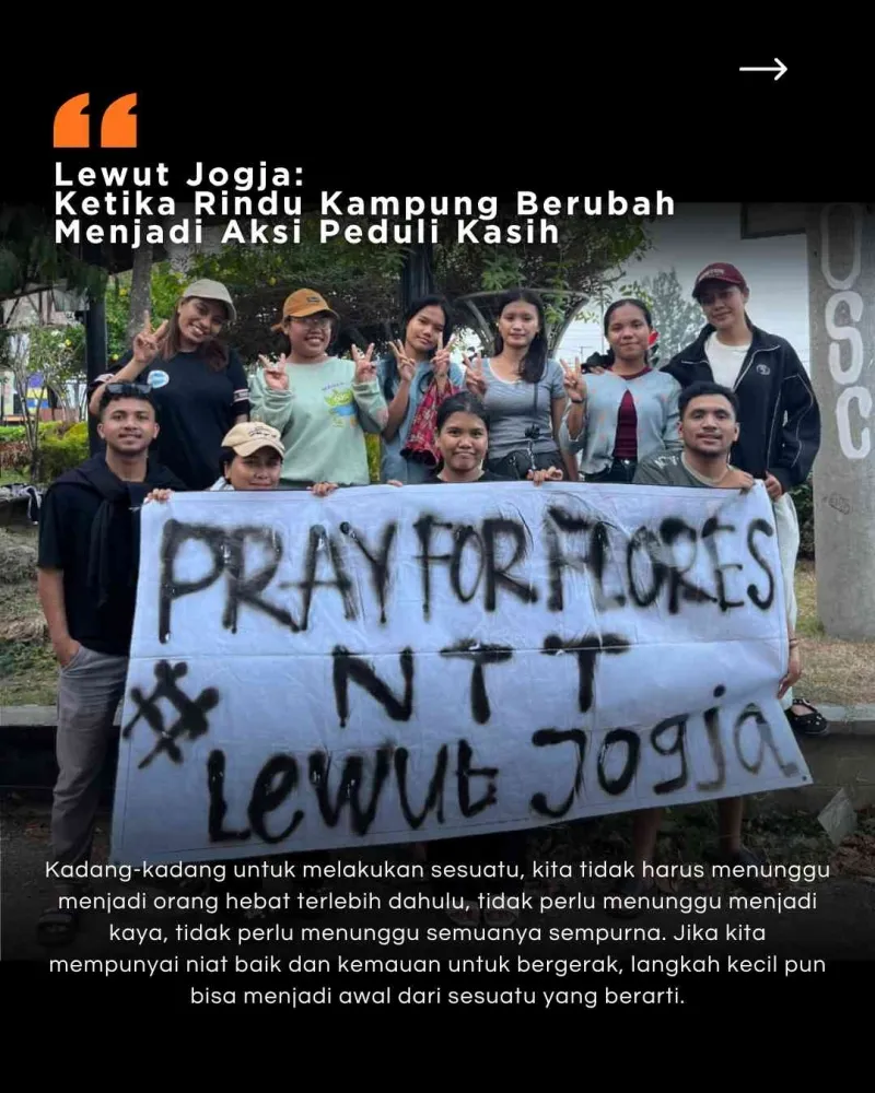 Perantau Flores di Yogyakarta Galang Dukungan untuk Korban Gempa Lewat Jejaring Lewut
