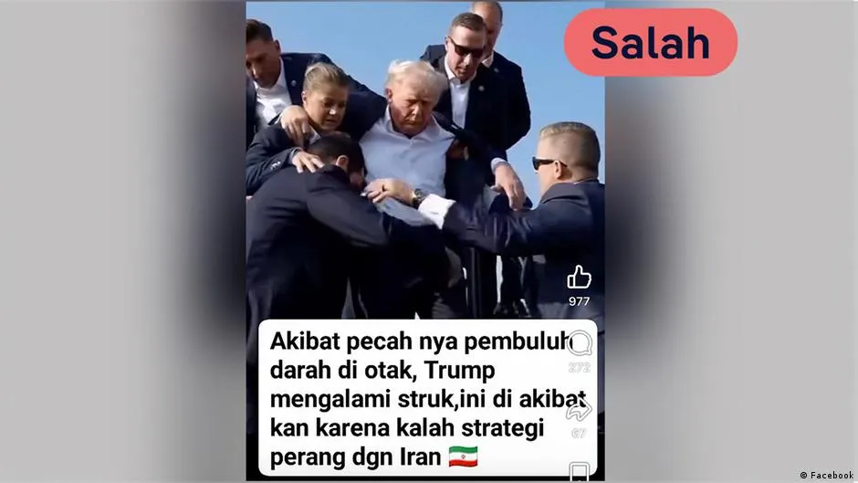 Video Trump Dipapah Secret Service Disebar dengan Klaim Strok, Hasil Verifikasi: Rekaman Lama Insiden Kampanye 2024