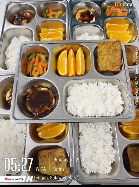 SPPG Lumu di Mamuju Tengah Pertahankan Menu Bergizi Seimbang untuk Dukung Pencegahan Stunting