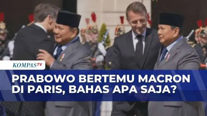 Prabowo Bertemu Macron di Istana Elysee, Bahas Penguatan Kerja Sama
