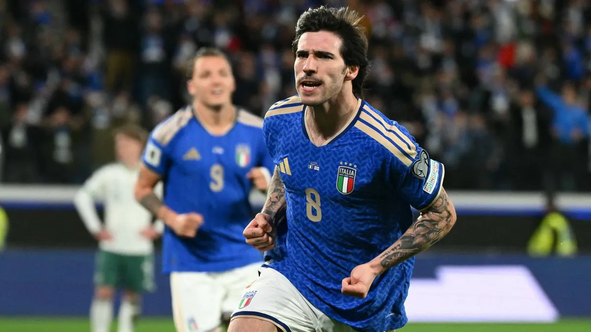 Italia Menang 2-0 atas Irlandia Utara, Jaga Peluang Lolos ke Piala Dunia 2026