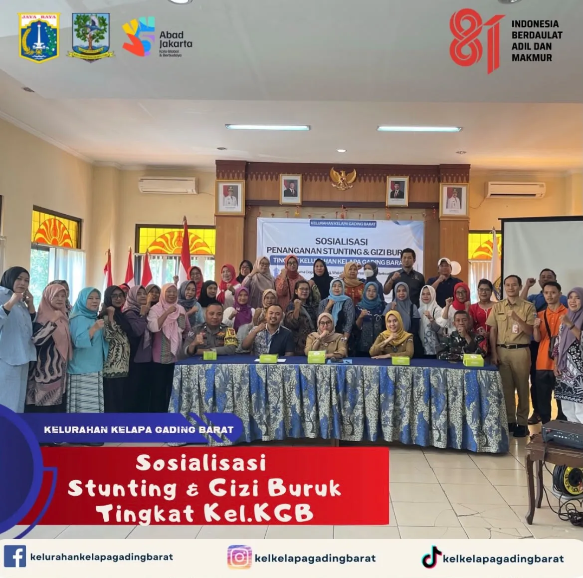 Kelurahan Kelapa Gading Barat Gelar Sosialisasi Pencegahan Stunting dan Gizi Buruk