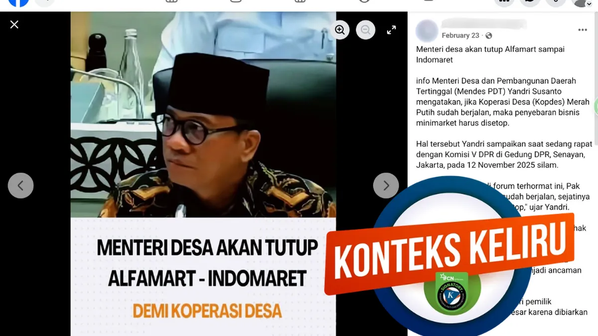 Mendes Luruskan Isu Penutupan Minimarket Terkait Kopdes Merah Putih