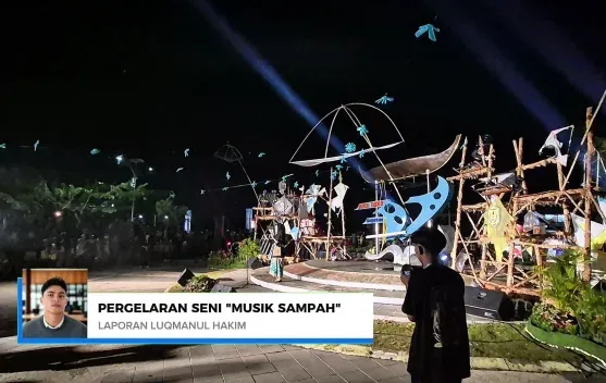 “Musik Sampah” di Taman Kelayan Ajak Warga Banjarmasin Peduli Lingkungan