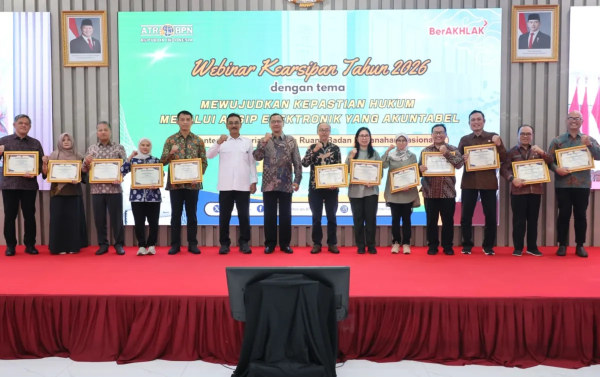 Kementerian ATR/BPN Apresiasi Satker dengan Pengelolaan Kearsipan Terbaik