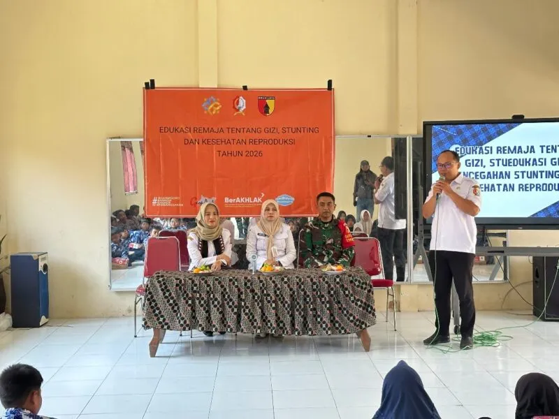 TMMD ke-129 Gelar Edukasi Gizi Seimbang, Pencegahan Stunting, dan Kesehatan Reproduksi untuk Pelajar di Bojonegoro