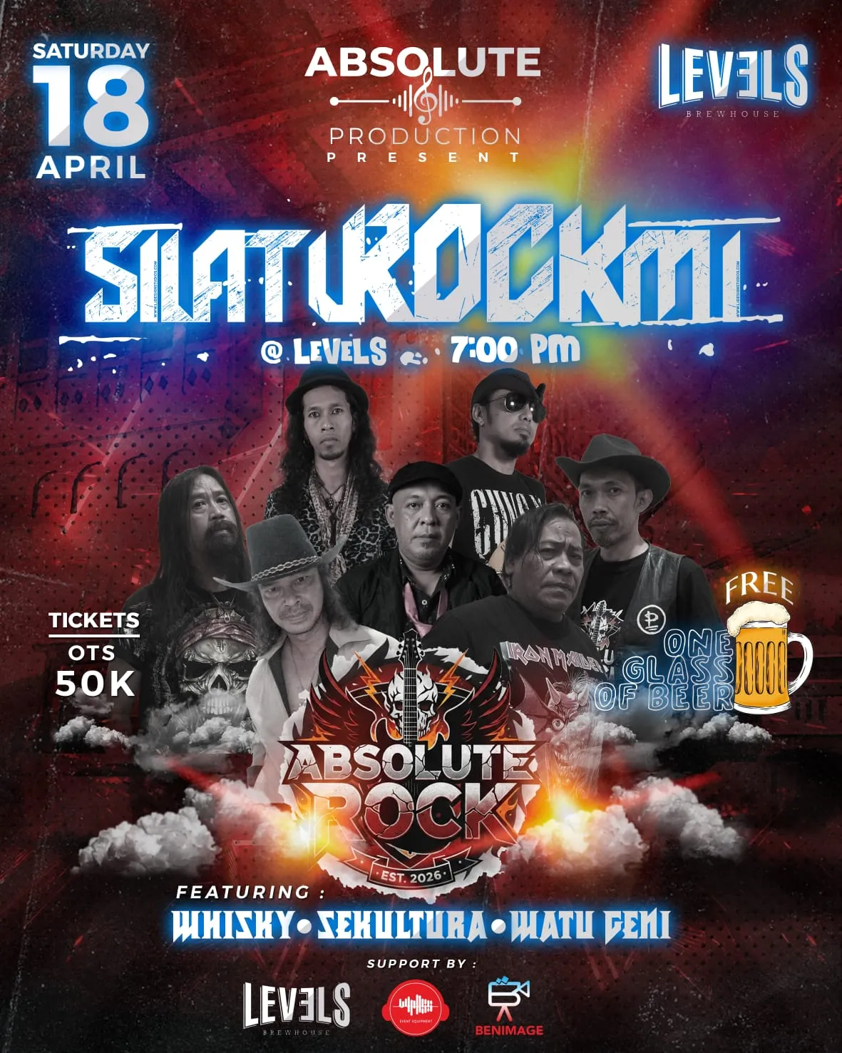 SilatuROCKmi Digelar 18 April 2026 di Malang, Absolute Production Angkat Lagi Skena Rock Lokal