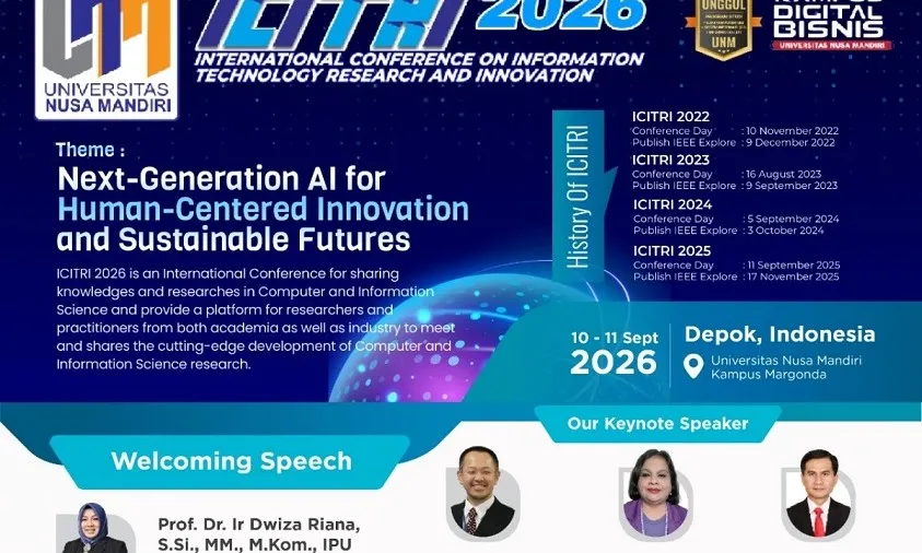 Batas Pengiriman Paper ICITRI 2026 Tinggal 10 Hari, Ditutup 15 Mei 2026